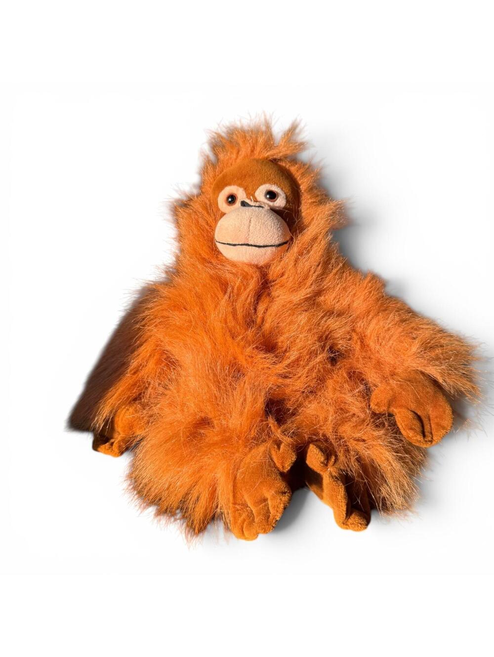 Fiesta Toys Baby Orangutan Stuffed Animal Fluffy Hair Soft Plush Monkey EUC 10"